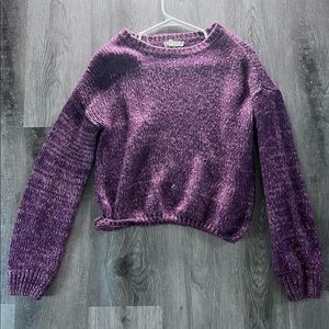 Medium cropped Purple Sweater